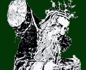 The Victorian Father Christmas, with his crown of holly